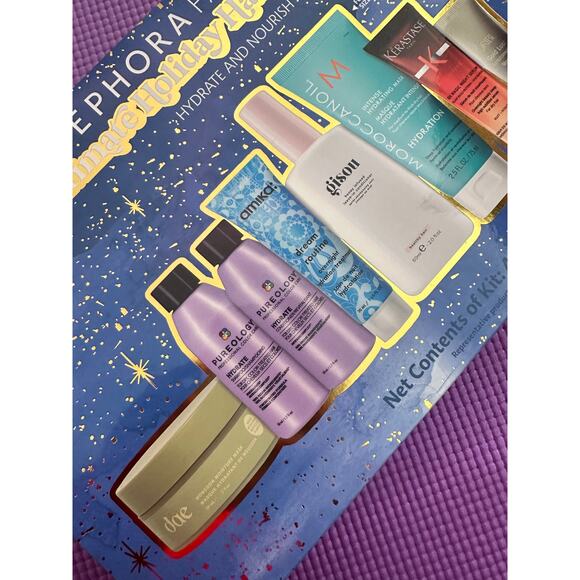 $131 Sephora Favorites Ultimate Holiday Hair Hydration kit Kerastase Gisou amika - Picture 2 of 5
